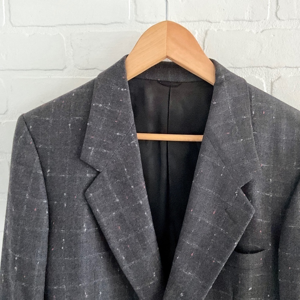 Vintage Biella Italian Wool Blazer Quiet Luxury 40R Julien Poulin - Picture 3 of 11
